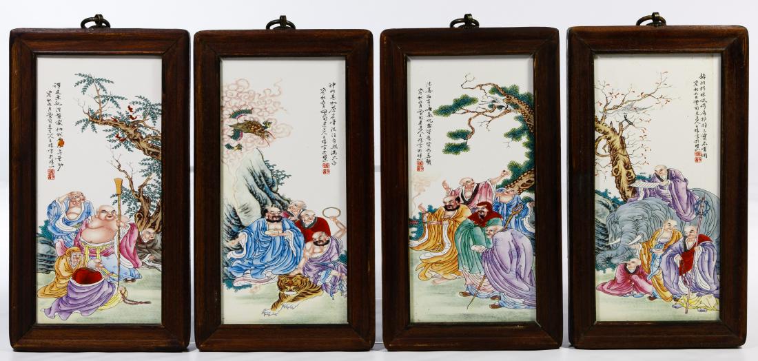 Chinese Printed Tile Plaques (1 of 9)