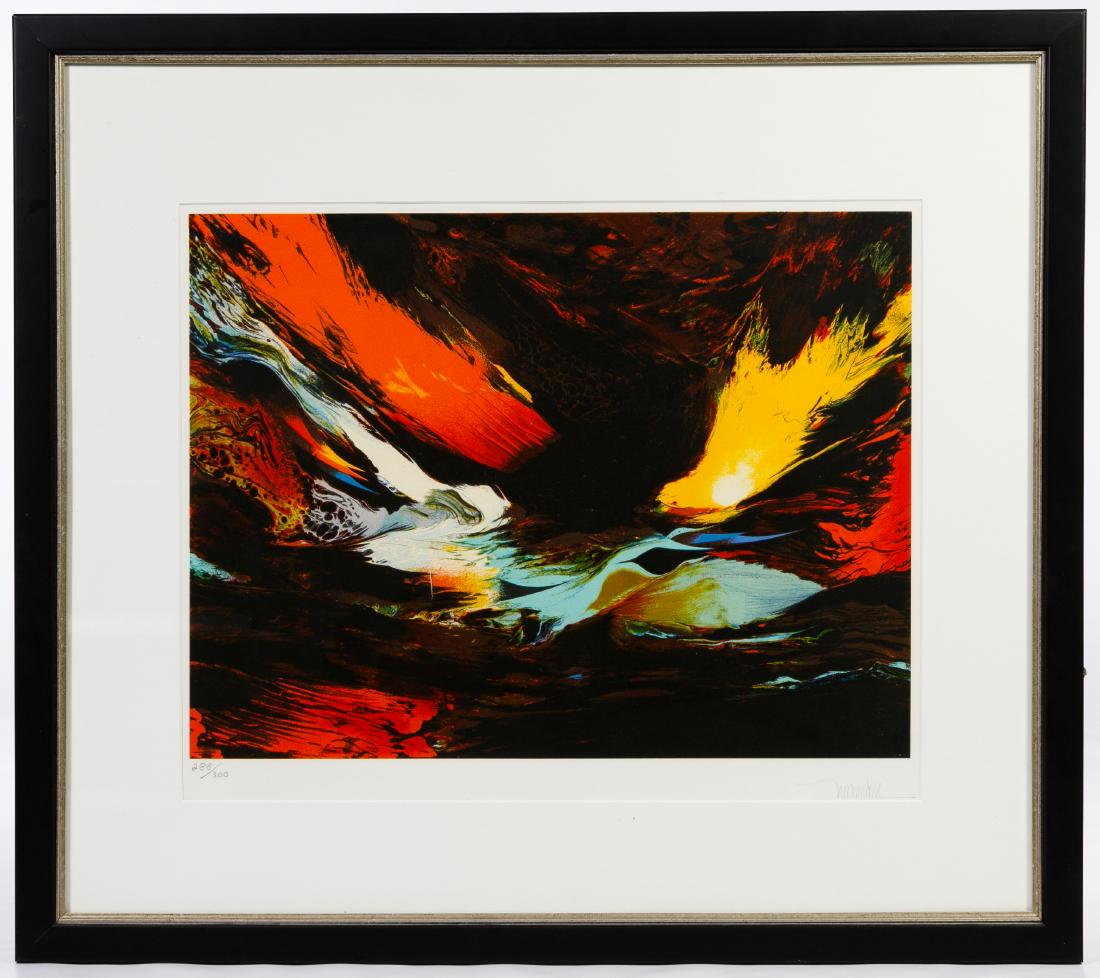 Leonardo Nierman (Mexican, b.1932) 'Birth of Fire' (1 of 4)