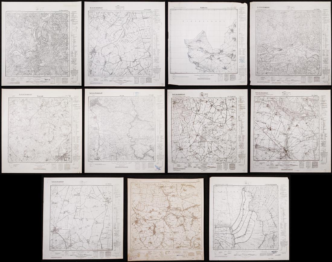 World War II Captured German Service Maps (1 of 12)