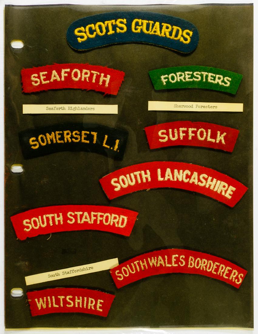 World War II and Later British Shoulder Title and Trade (1 of 8)