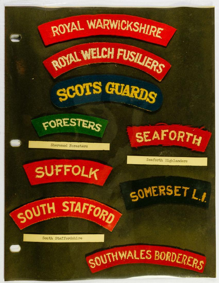 World War II and Later British Shoulder Title and Trade (1 of 6)