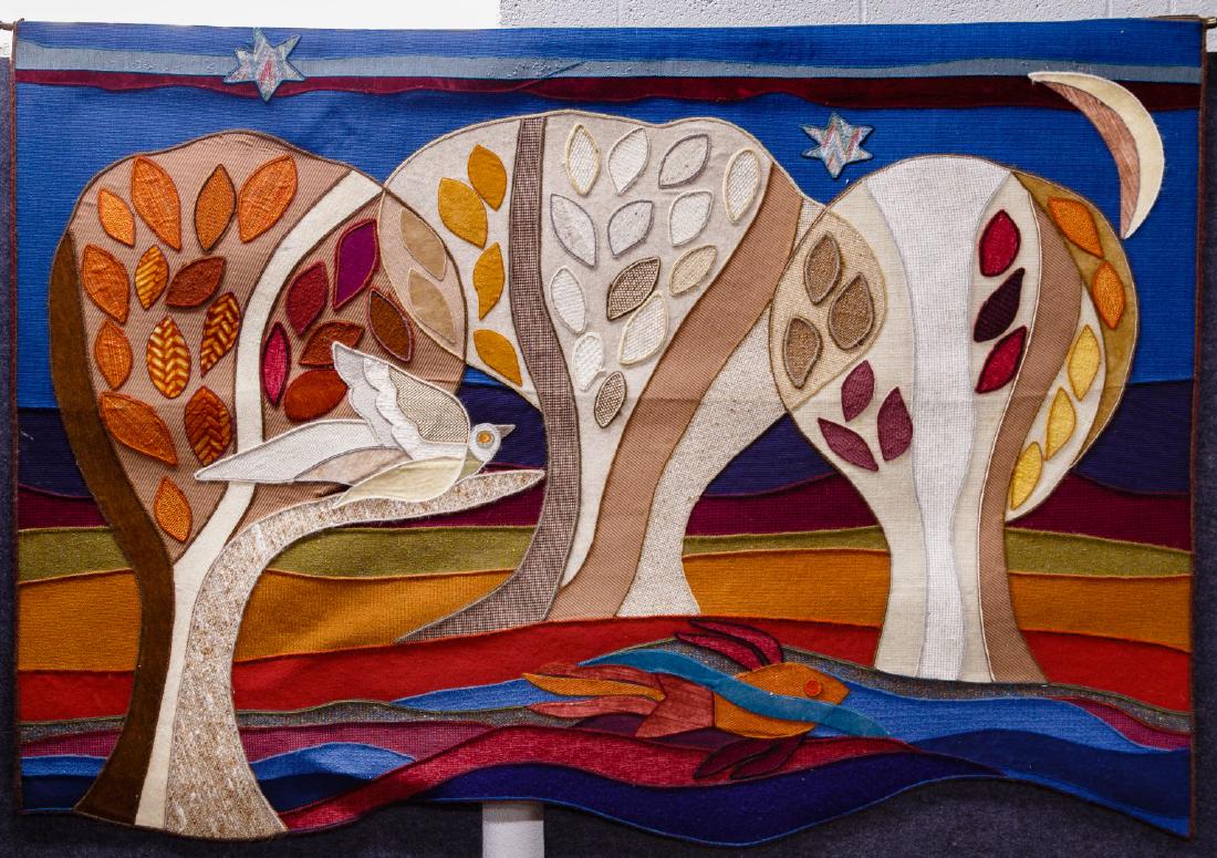 Helen Webber (American, 20th Century) Wool Wall Hanging (1 of 4)