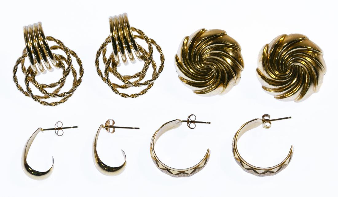 14k Gold Earring Assortment (1 of 1)