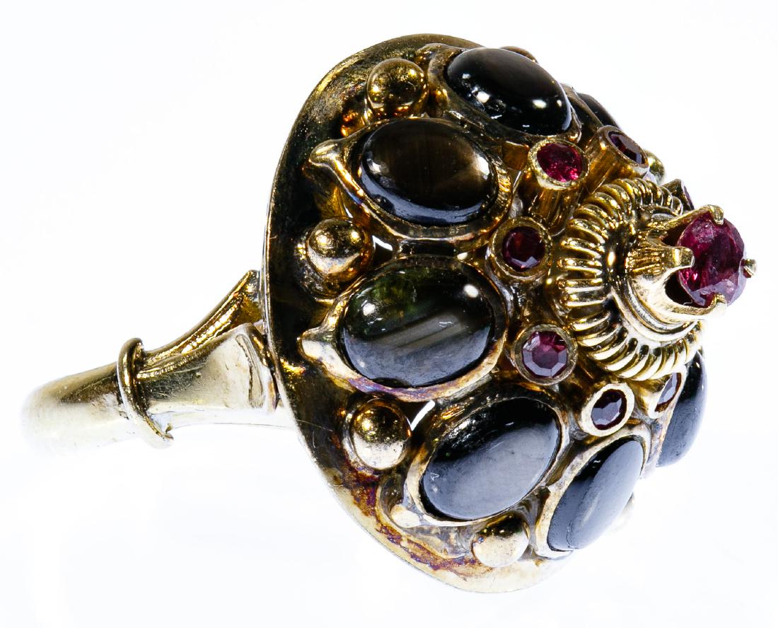 14k Gold, Ruby and Sapphire Ring (1 of 3)