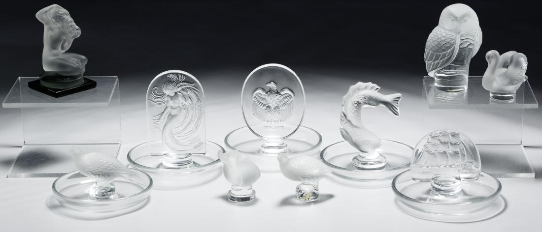 Lalique Crystal Ring Holder and Paperweight Assortment (1 of 1)