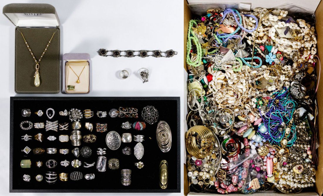 Sterling Silver and Costume Jewelry Assortment (1 of 3)