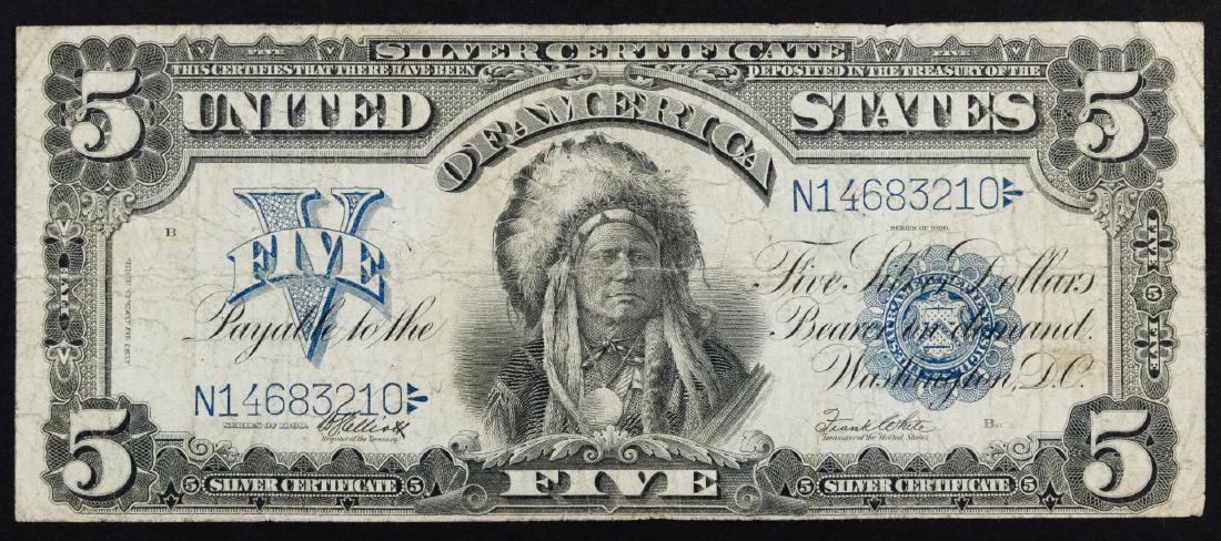 1899 $5 'Chief' Silver Certificate F (1 of 2)