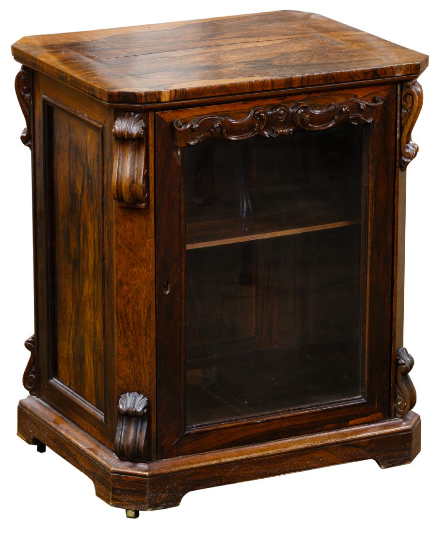 Edwardian Rosewood Display Cabinet (1 of 1)