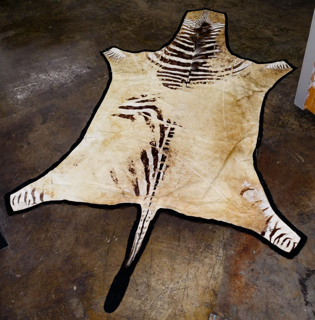 Mounted Zebra Hide Rug (1 of 4)