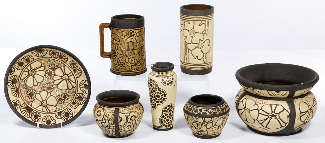 Weller Pottery 'Burntwood' and 'Claywood' Assortment (1 of 1)