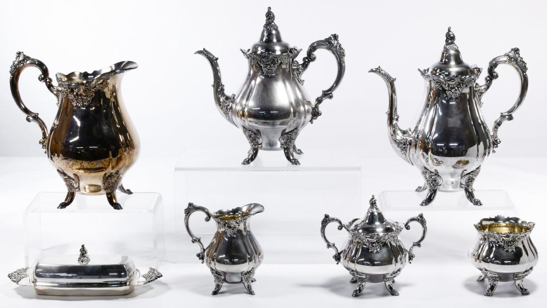 Wallace 'Grand Baroque' Silverplate Tea Service (1 of 3)