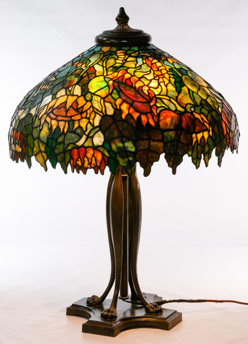 Tiffany Style 'Sunflower' Stained Glass Shade Table (1 of 20)