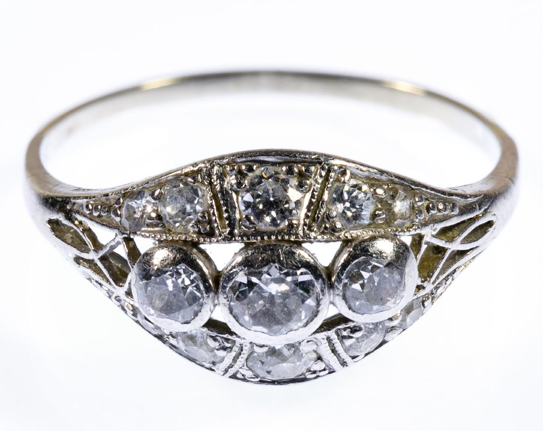 14k White Gold and Diamond Ring (1 of 3)