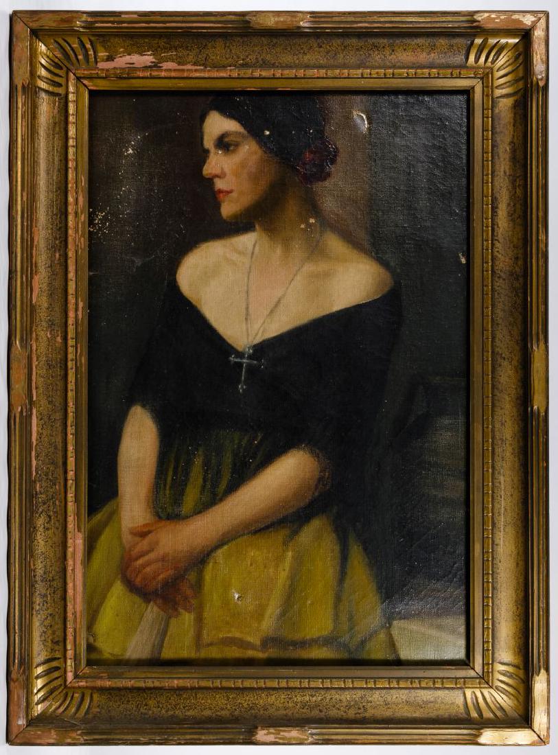 Unknown Artist (American, 19th Century) Oil on Canvas (1 of 6)