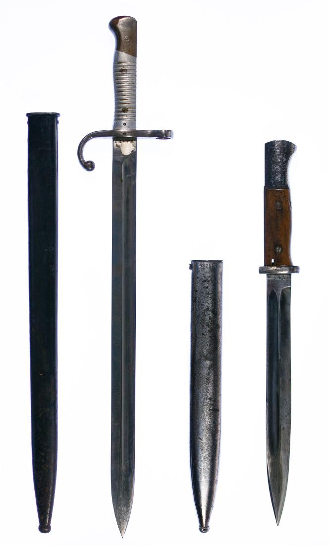 World War I and II German Bayonet and Scabbard Sets (1 of 6)