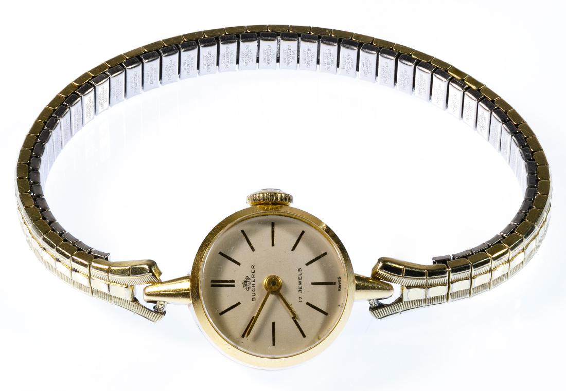 Bucherer 18k Gold Case Wrist Watch (1 of 5)