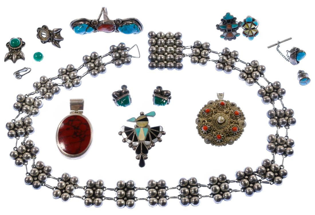 Native American Sterling Silver Jewelry Assortment (1 of 1)
