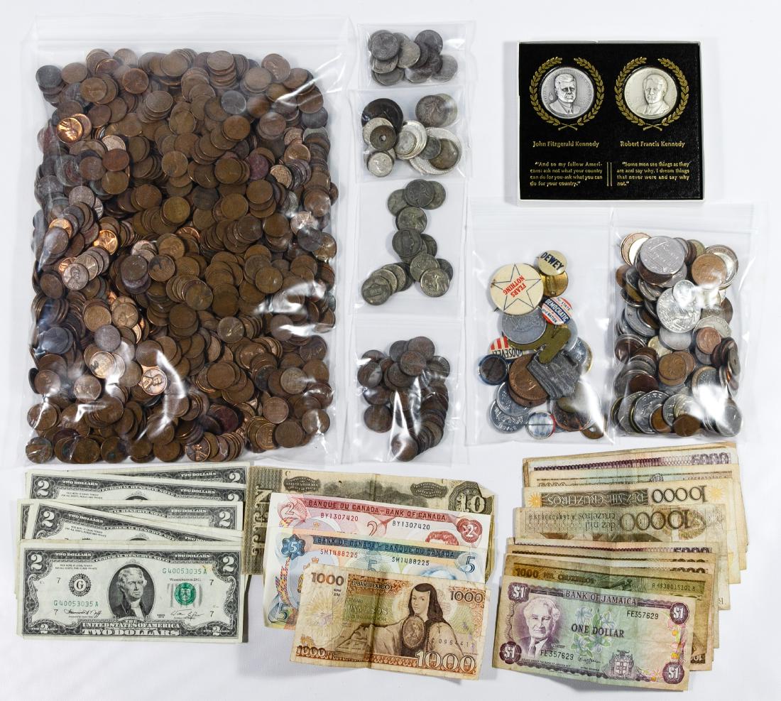 US and World Coin and Currency Assortment (1 of 1)