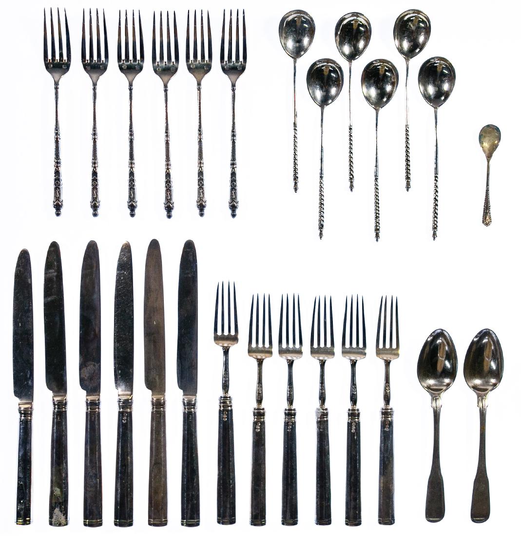 Sterling Silver (925) and Russian Silver (875) Flatware (1 of 1)