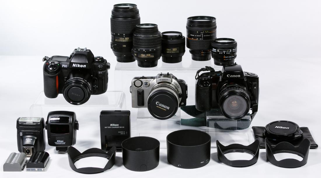 Nikon and Canon Camera and Lens Assortment (1 of 5)