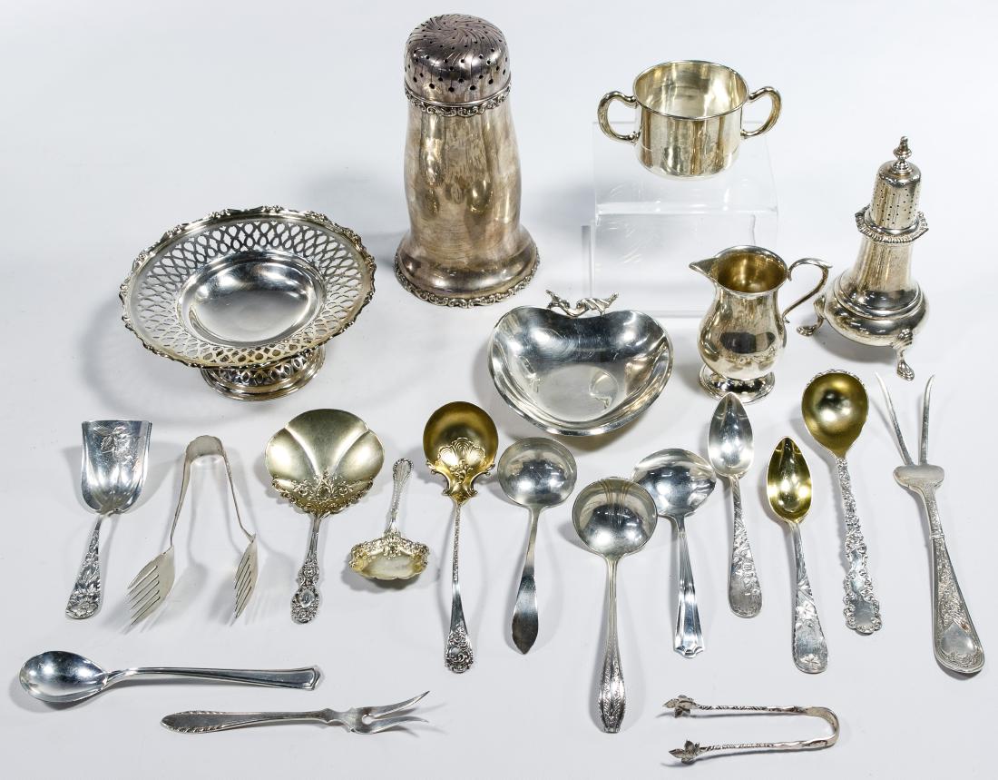 Sterling Silver Hollowware and Flatware Assortment (1 of 1)