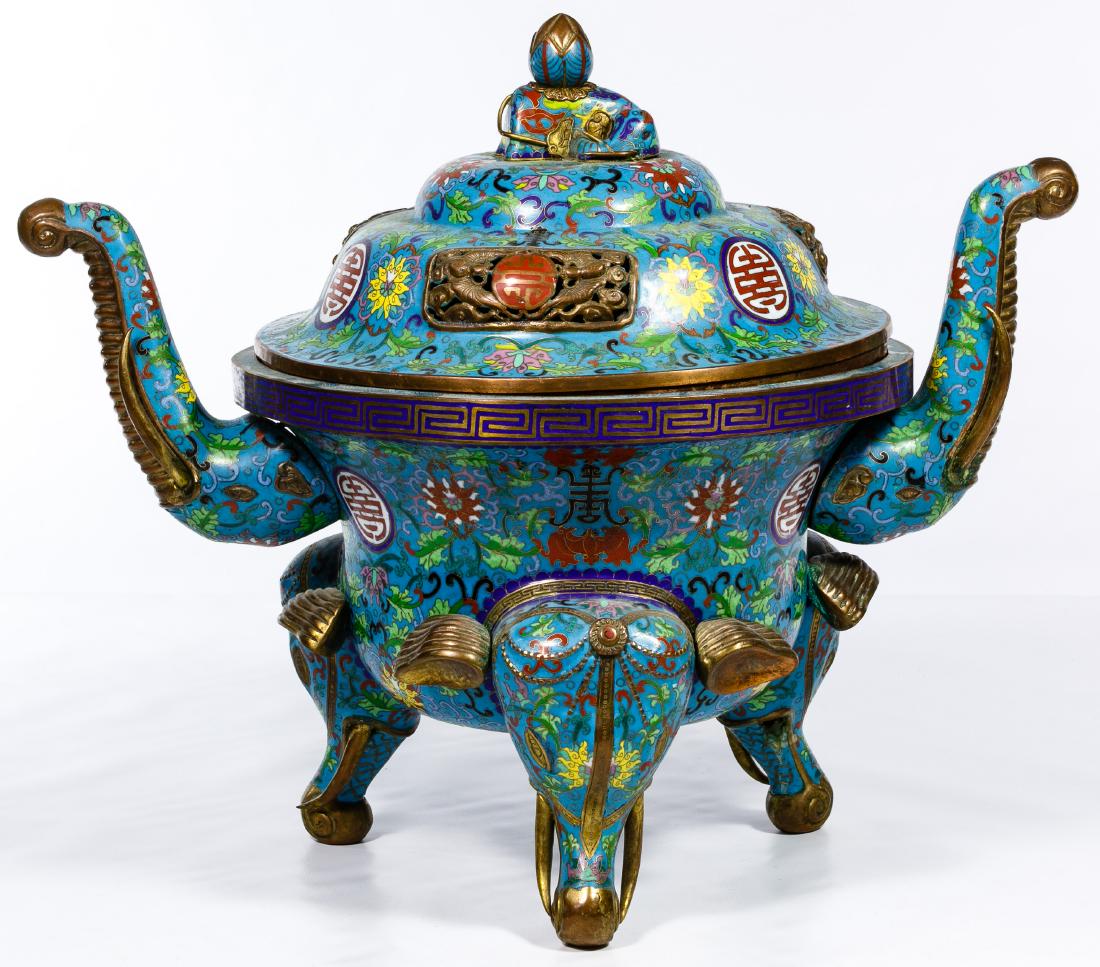 Asian Cloisonne Censor (1 of 8)
