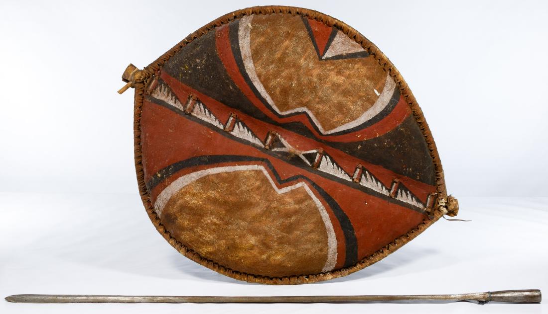 Maasai Lion Hunting Shield and Spears (1 of 5)