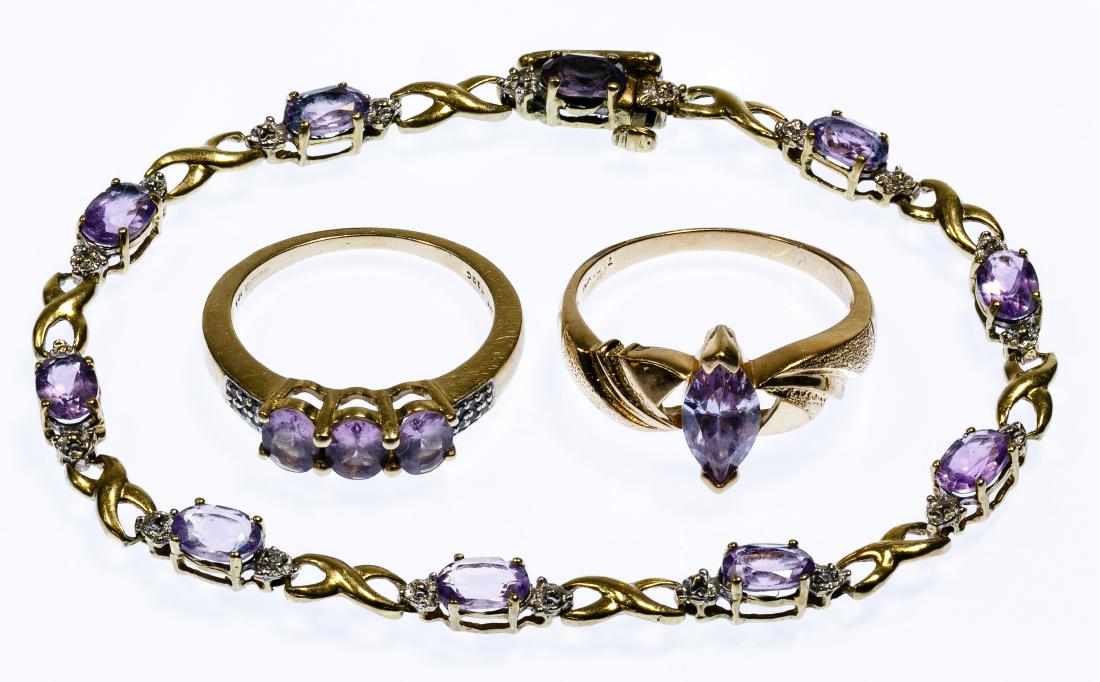 10k Gold and Gemstone Jewelry Assortment (1 of 1)