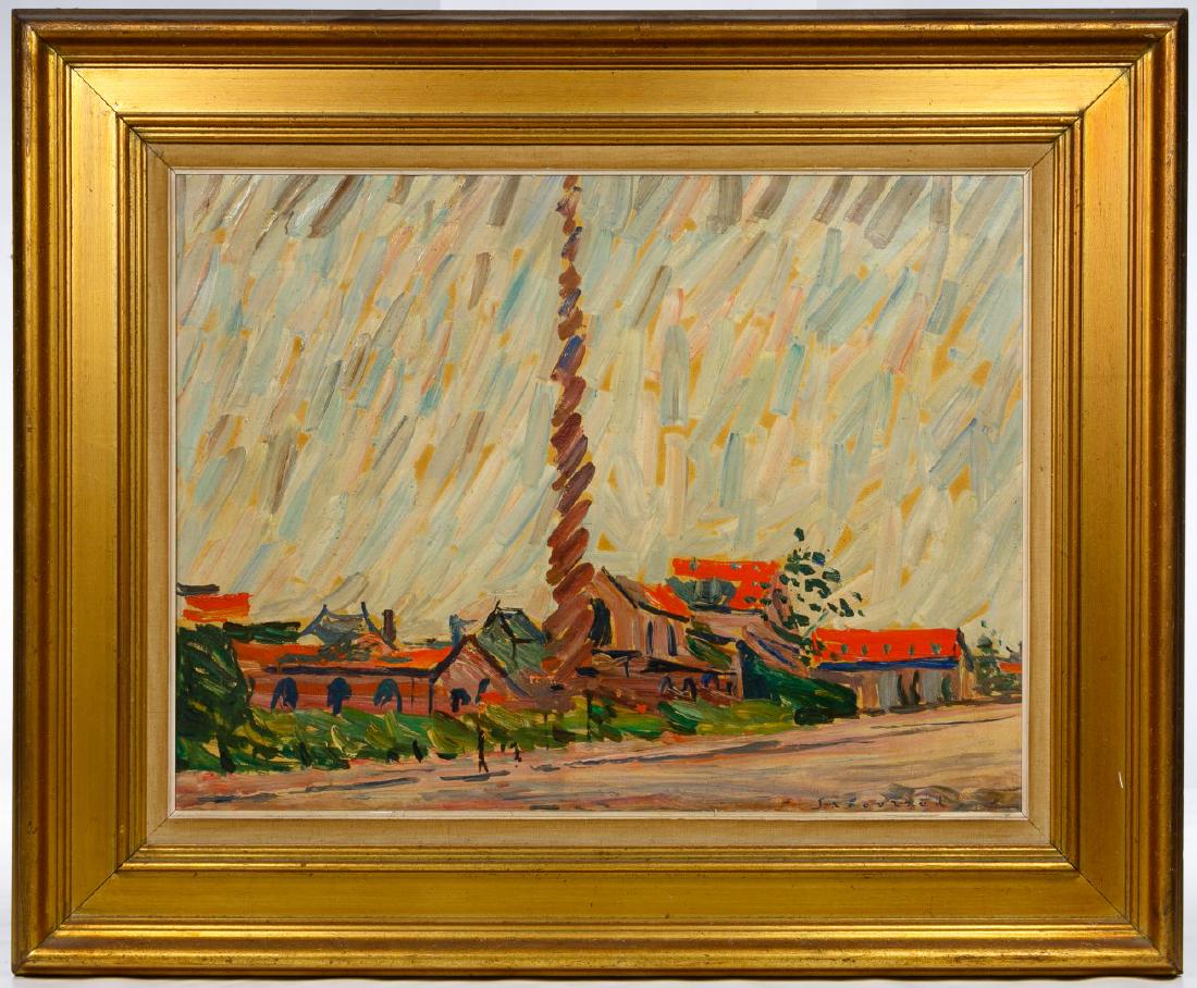 Emile Sabouraud (French, 1900-1996) Oil on Canvas (1 of 4)