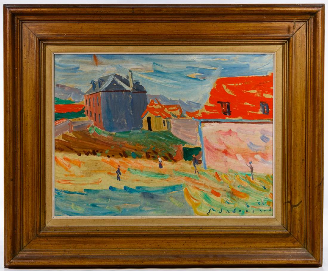 Emile Sabouraud (French, 1900-1996) Oil on Canvas (1 of 5)