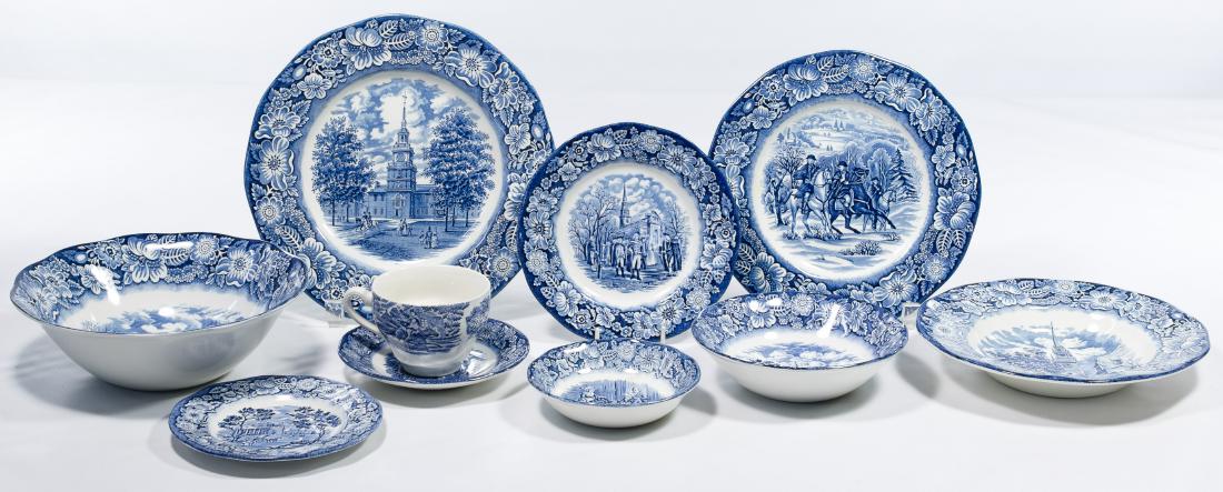 Staffordshire 'Liberty Blue' China Service (1 of 4)