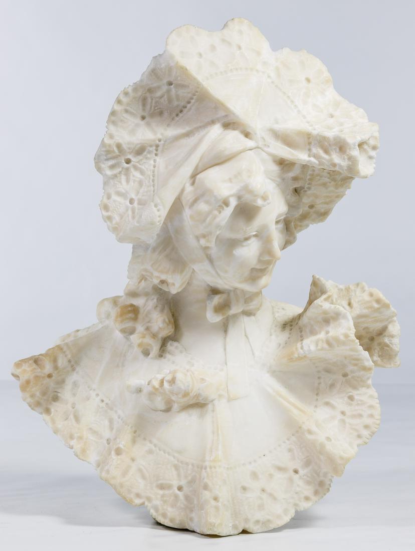 Unknown Artist (20th Century) Carved Marble Bust (1 of 7)