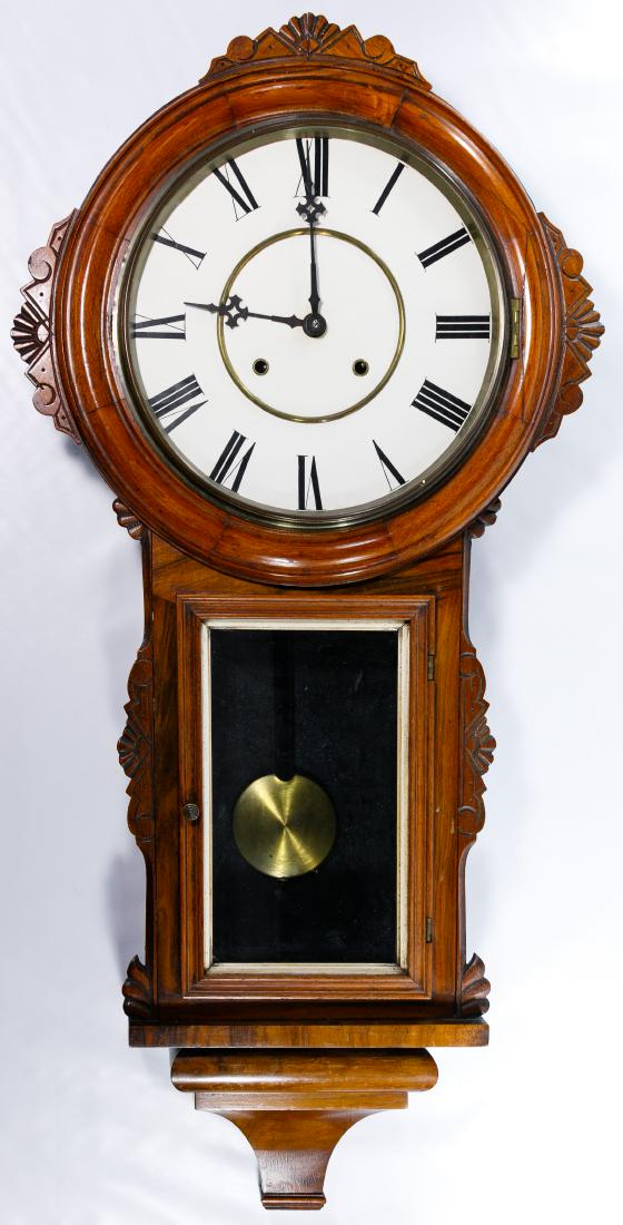 Mahogany Cased Wall Clock (1 of 1)