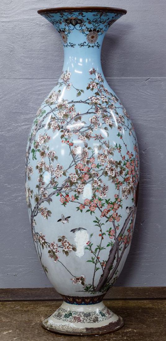 Asian Monumental Enamel Floor Vase (1 of 8)