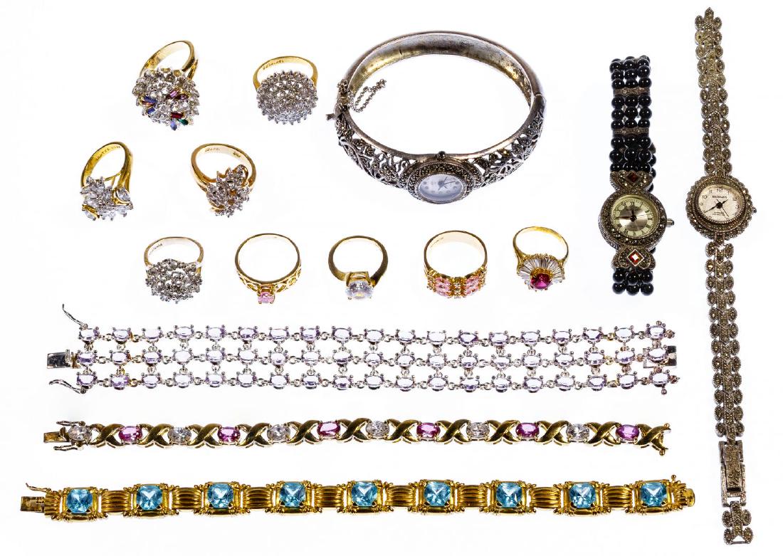 Sterling Silver Jewelry and Watch Assortment (1 of 1)