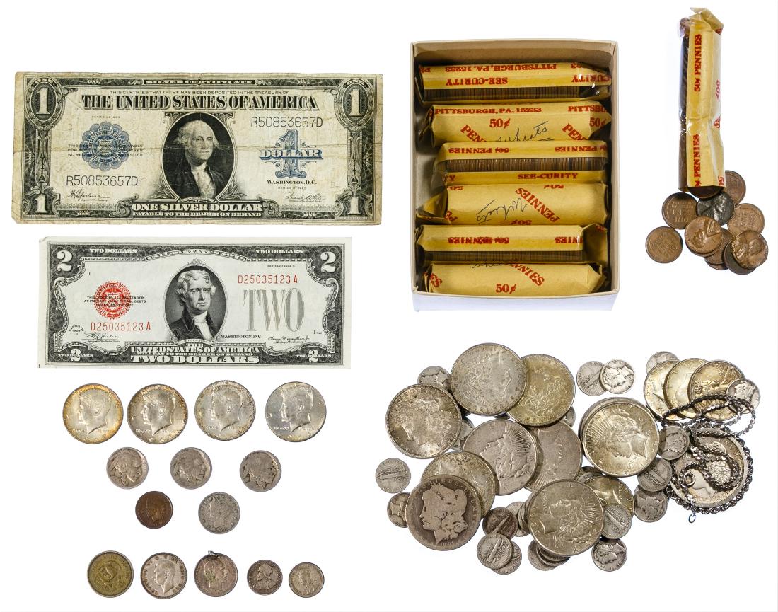 US Coin and Currency Assortment (1 of 1)