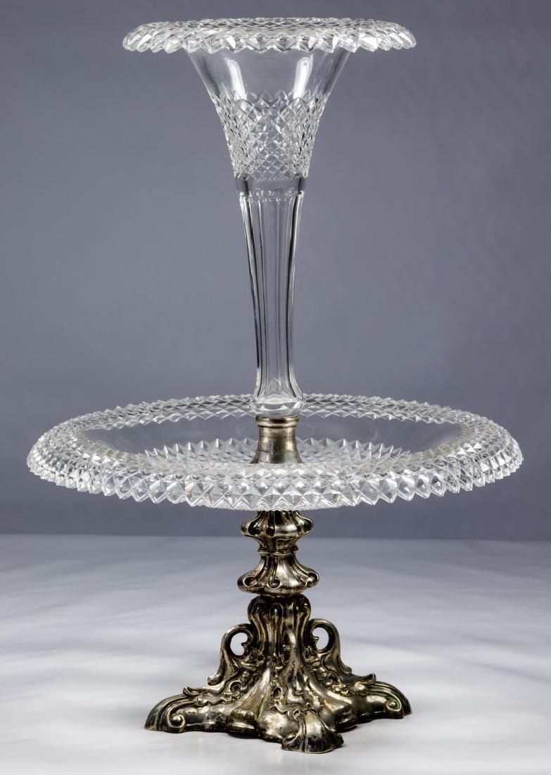 Sterling Silver and Crystal Epergne (1 of 5)