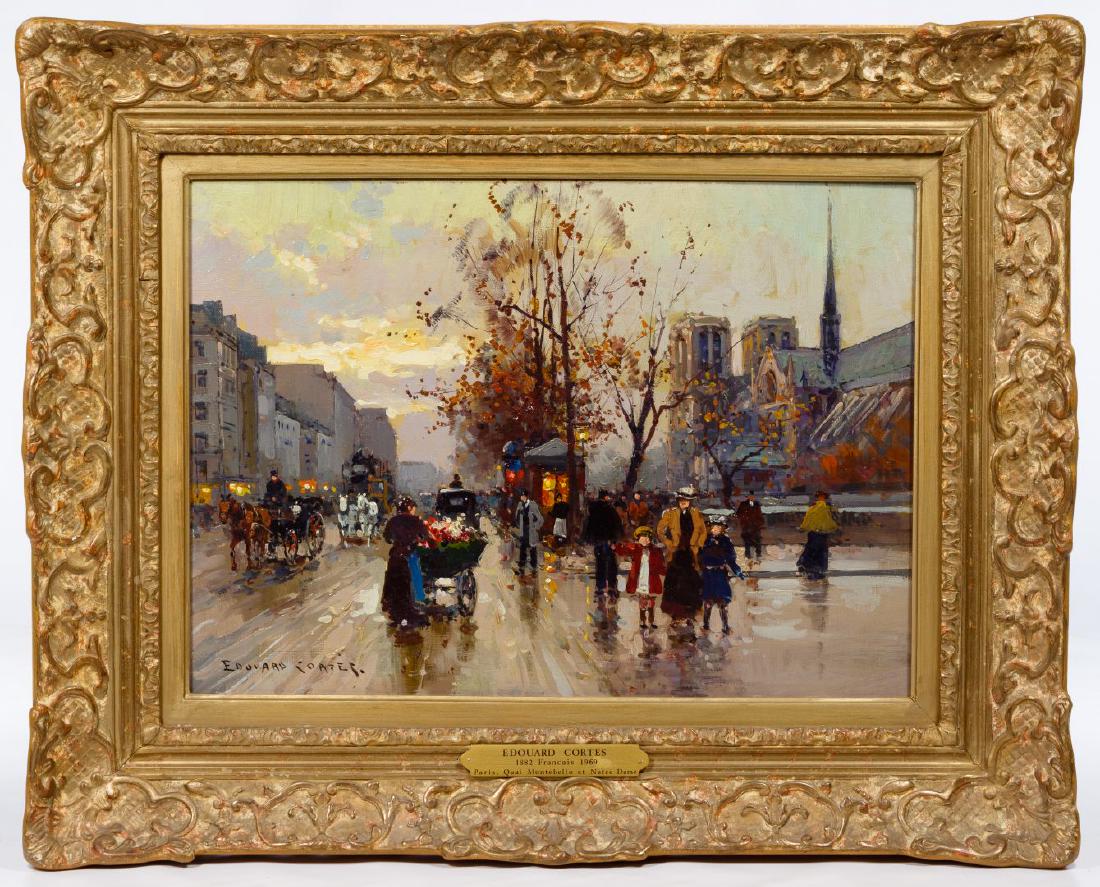 Edouard Cortes (French, 1882-1969) 'Paris, Quai Montebe (1 of 10)