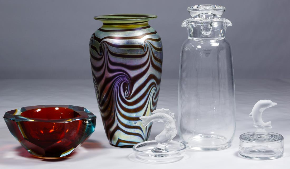 Signed Crystal and Art Glass Assortment (1 of 1)