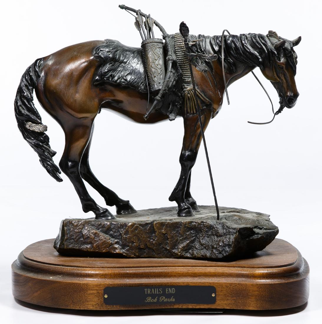 Bob Parks (American, 1943-2017) 'Trail's End' Bronze (1 of 6)