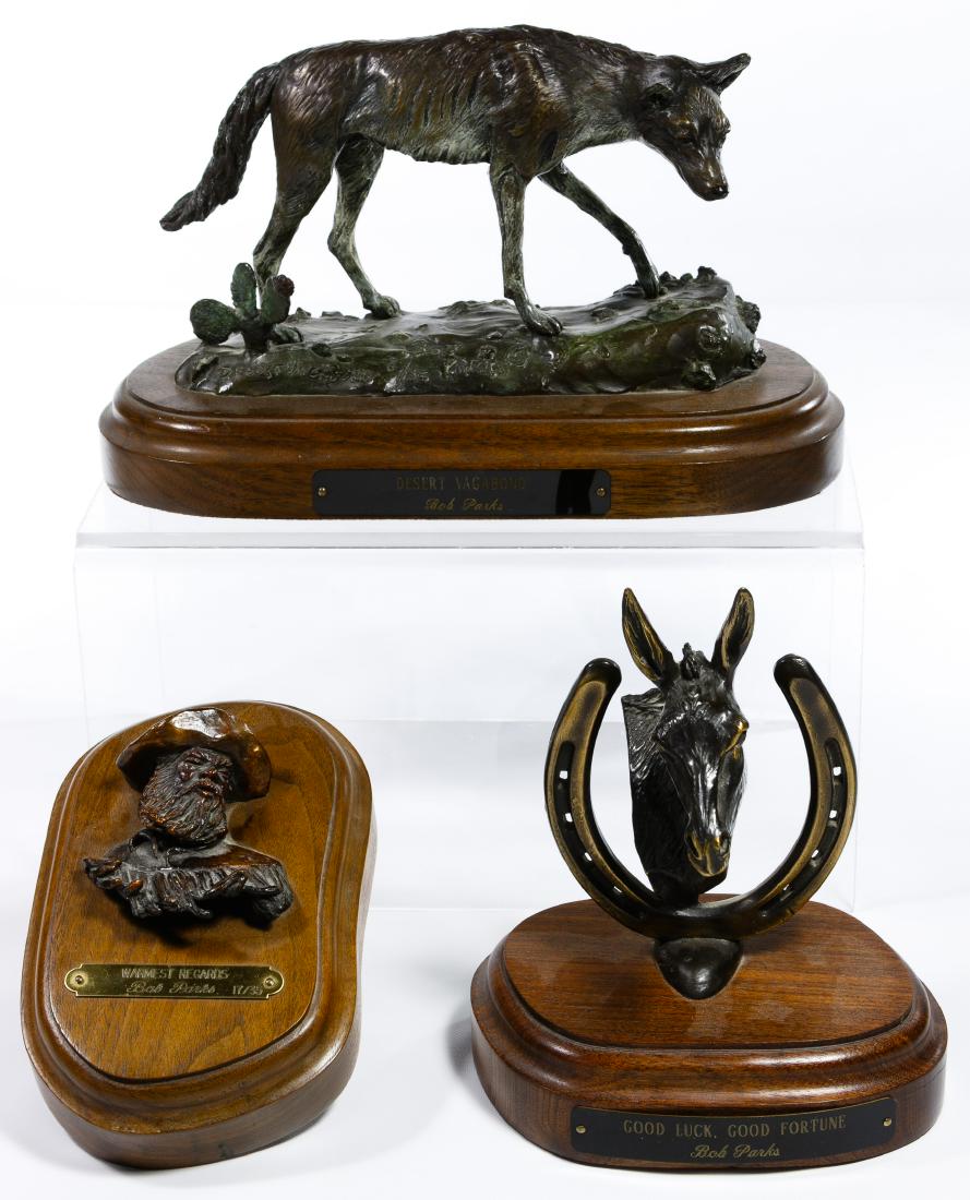Bob Parks (American, 1943-2017) Bronze Statues (1 of 3)