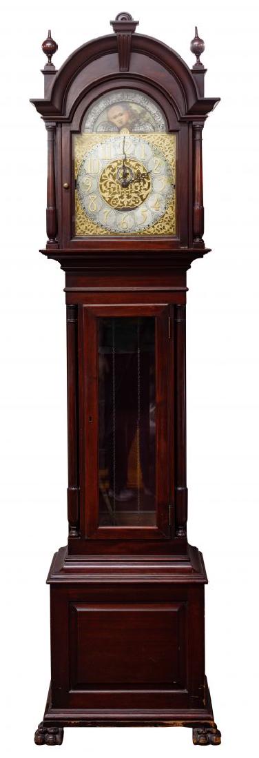 Georgian Style Mahogany Grandfather Clock (1 of 3)