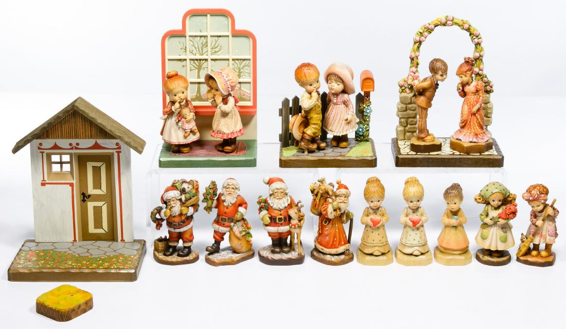 Anri Italian Hand-Carved Wood Figurine Assortment (1 of 2)