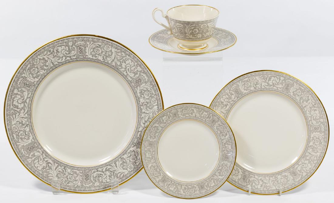 Franciscan 'Renissance' China Service: Franciscan 'Renissance' China Service Sixty-two items including (13) dinner plates, (13) cups, (12) saucers, (12) bread and butter plates, (12) salad plates Condition: Very Good, no chips or cracks no