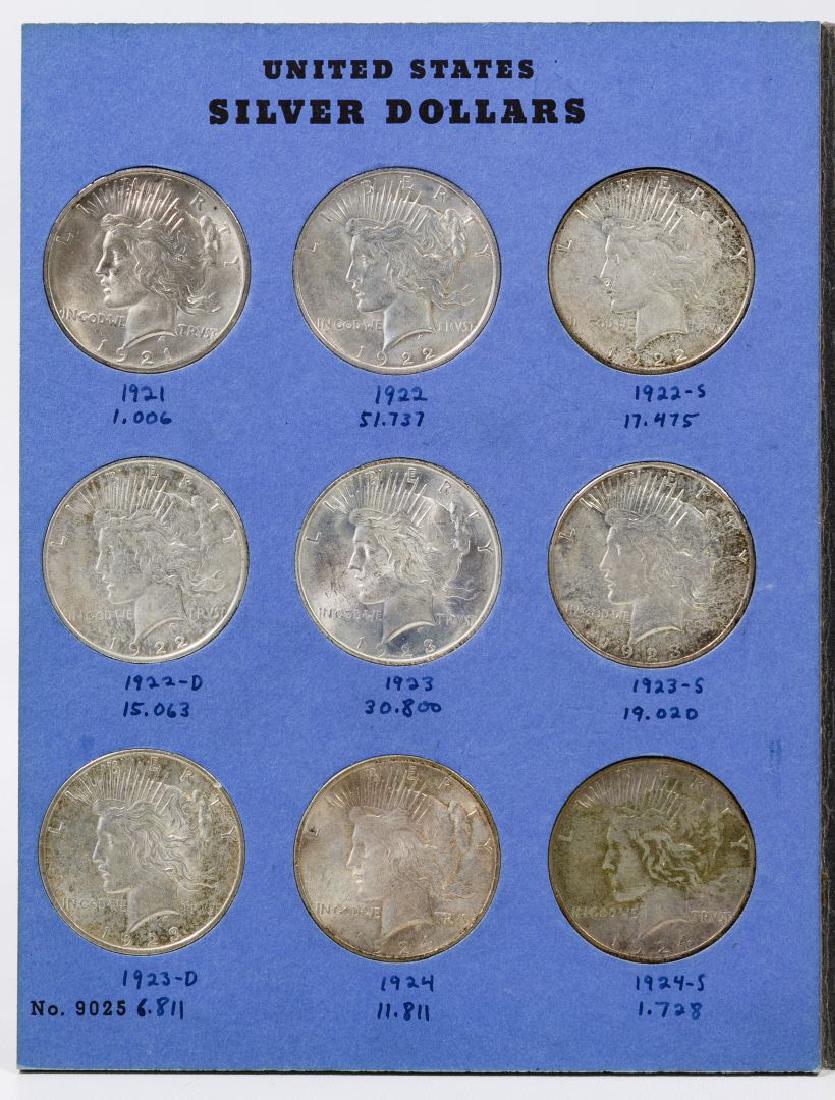 Peace $1 Complete Set: Peace $1 Complete Set (24) coins; Whitman Album Category: Dollars > Peace Dollar Sets Shipping Status: Leonard Auction, Inc. will provide direct shipping for this lot.