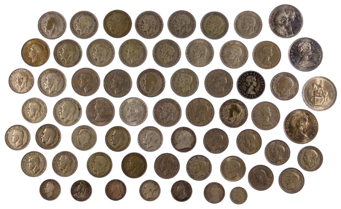 England: Coin Assortment: England: Coin Assortment Including 28.18 ozt. (total weight) of silver coins Category: World Coins & Currency > World Coins Shipping Status: Leonard Auction, Inc. will provide direct shipping for this