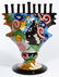 Robert Lipnick (American, b.1951) Ceramic Menorah