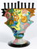 Robert Lipnick (American, b.1951) Ceramic Menorah - 3