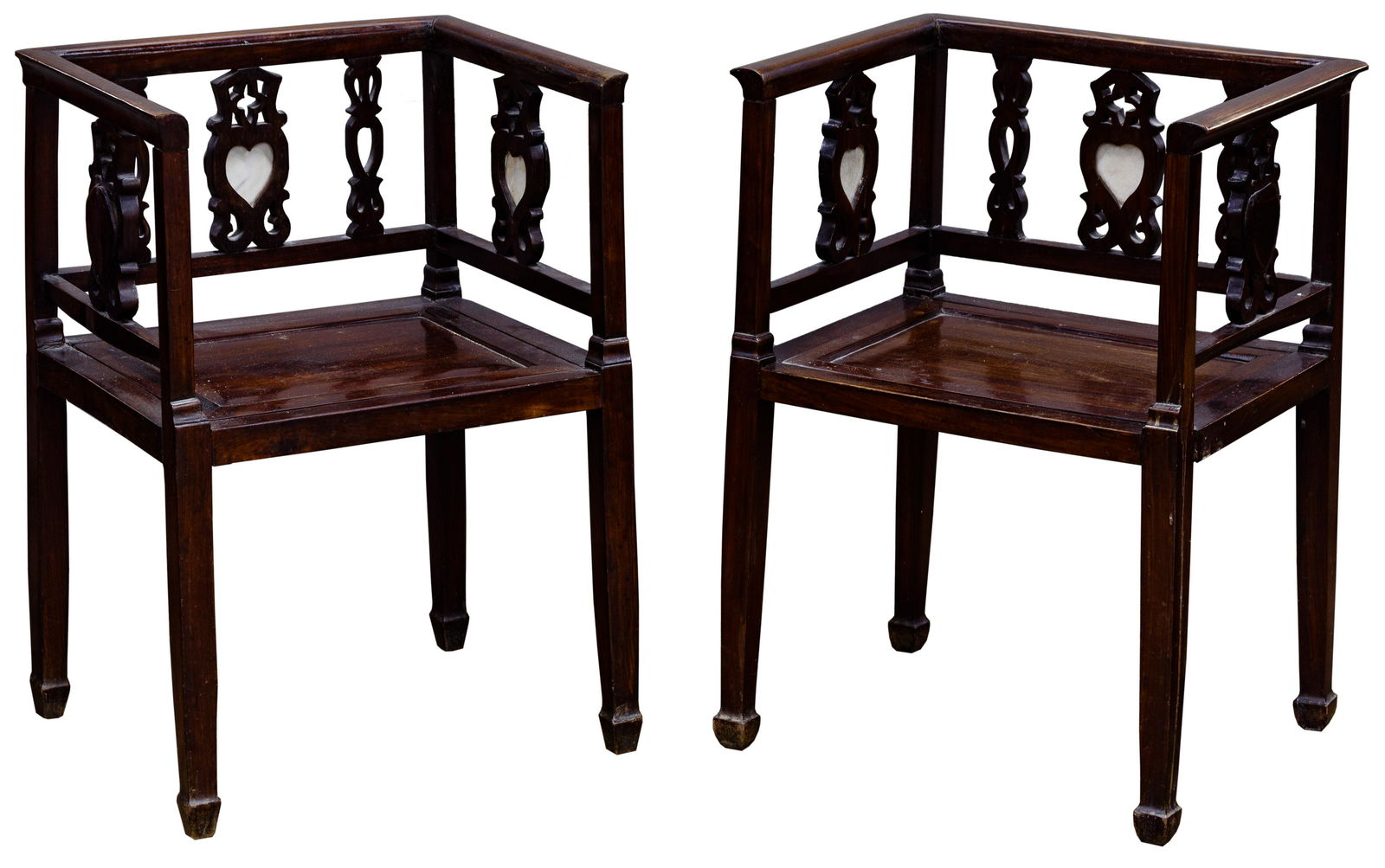 Chinese Export Hardwood Armchairs (1 of 5)