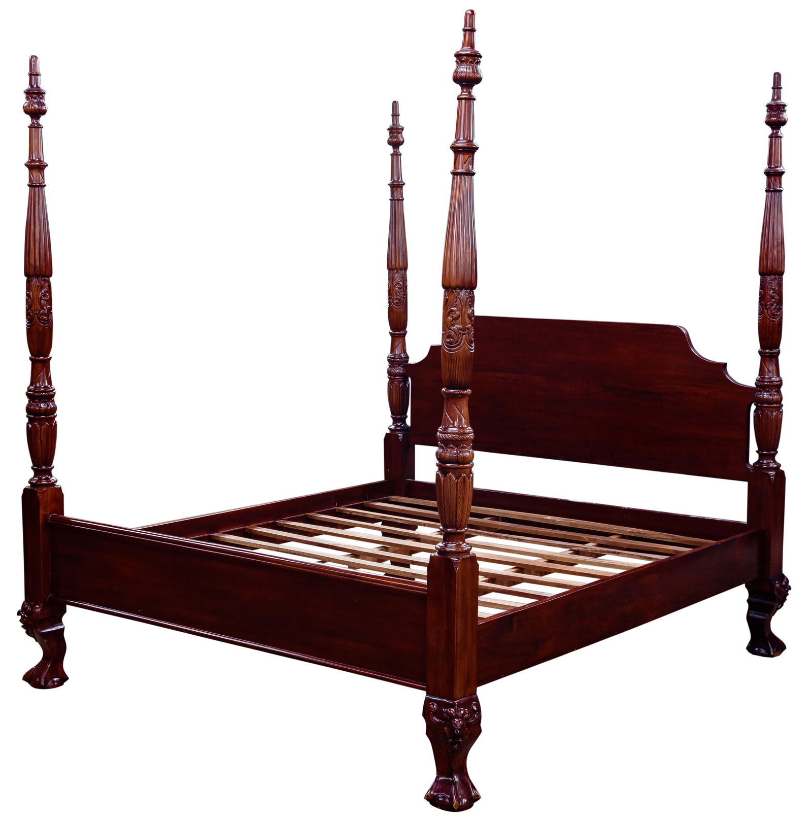 Four Poster Mahogany King Bed (1 of 4)